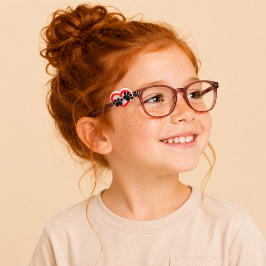 Paw Prints Pet Glasses Charm for Kids | Fun Eyewear Accessory