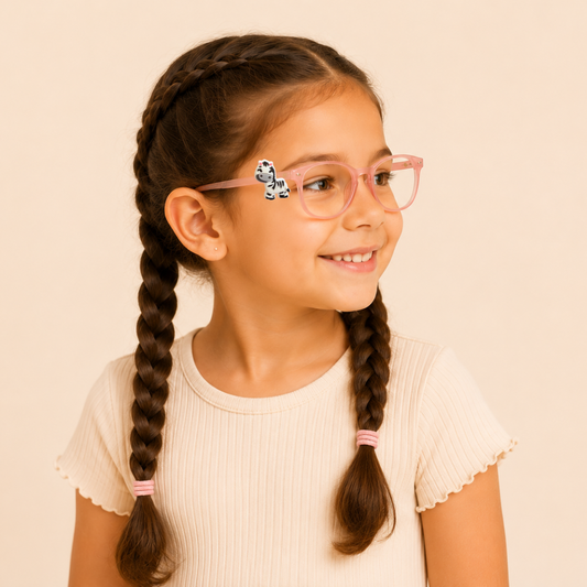 Zebra Safari Glasses Charm for Kids | Fun Eyewear Accessory