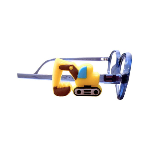 Excavator Glasses Charm