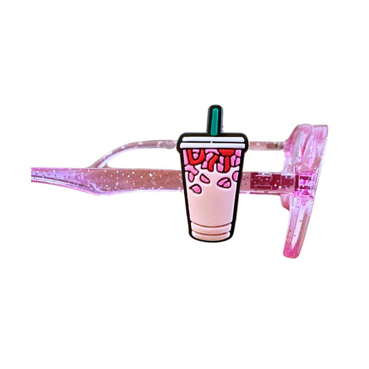 Iced Coffee Glasses Charm