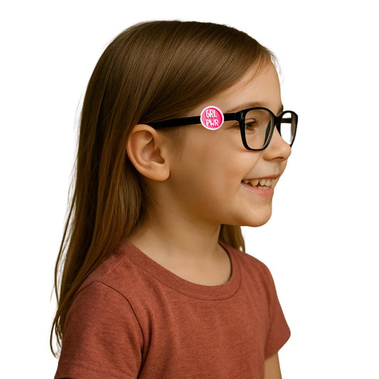 Girl Power Glasses Charm for Kids: Fun Eyeglass Accessory