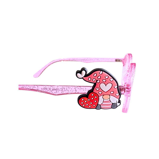Valentines Day Gnome Charm | Fun Glasses Accessories for Kids