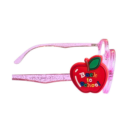 Back to School Apple Glasses Charm for Kids: Fun School Eyeglass Accessory