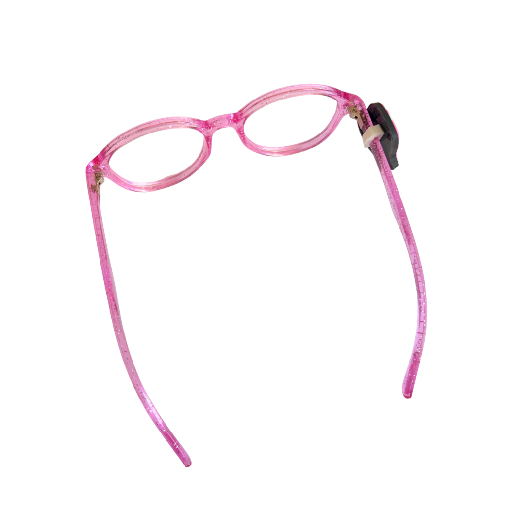 Cow Print Hat Glasses Charm