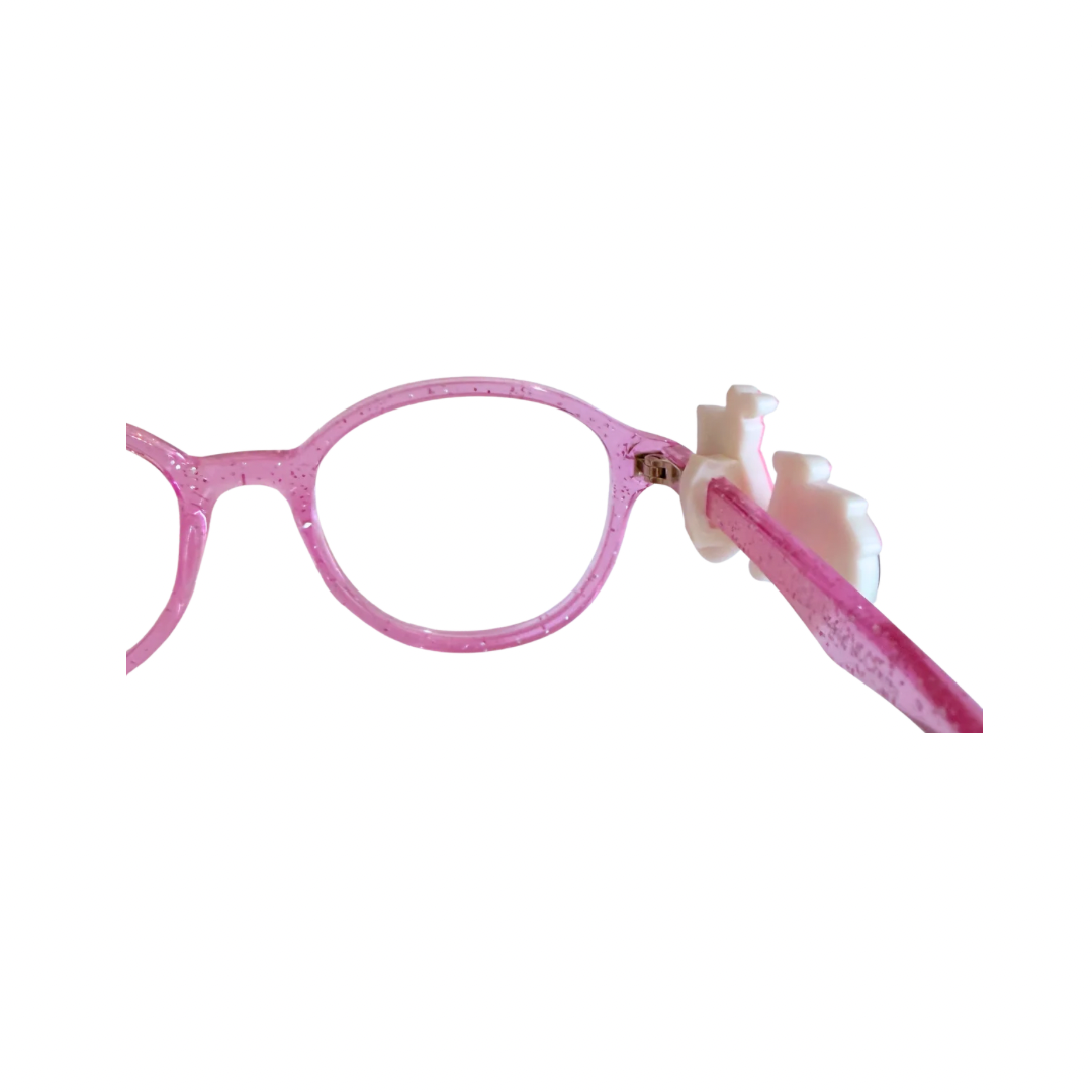 Pink Bicycle Glasses Charm