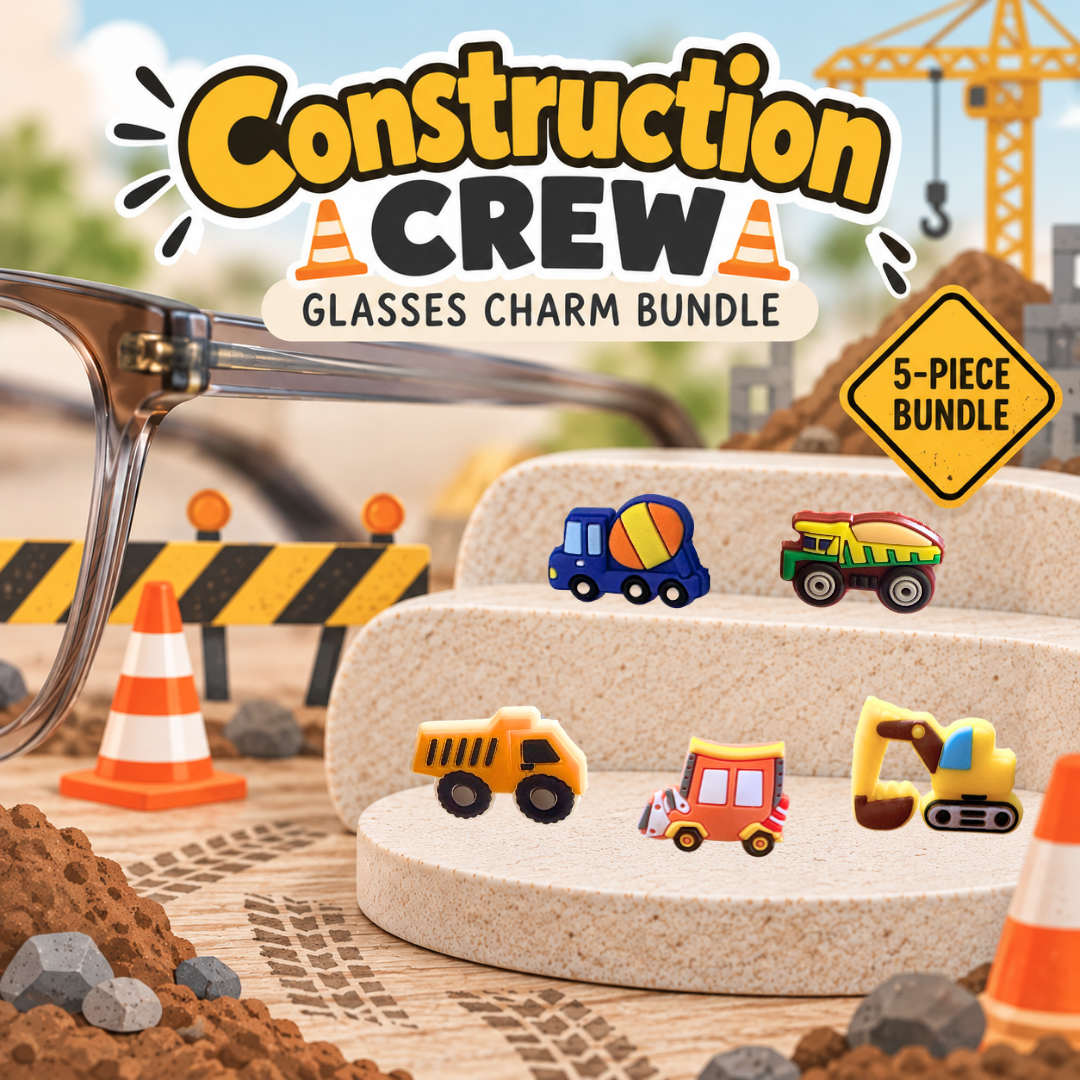 Construction Crew Glasses Charm Bundle