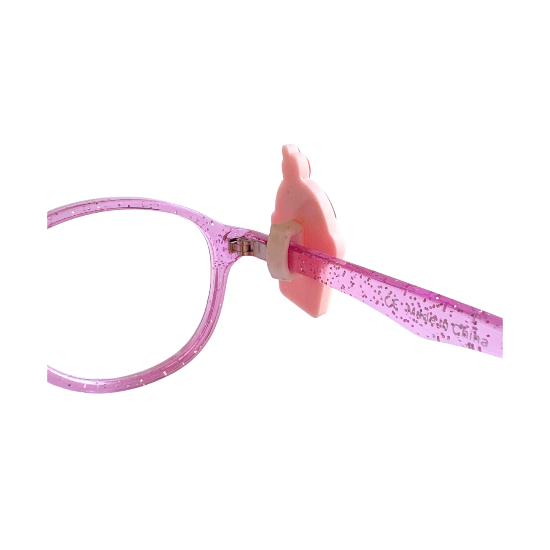 Birthday Cupcake Glasses Charm