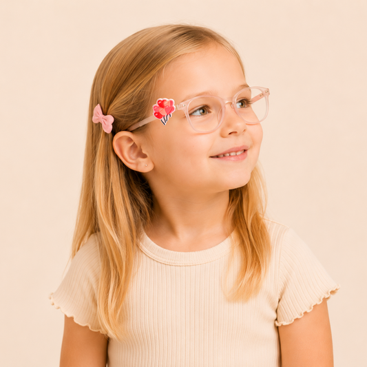 Valentines Day Balloons Glasses Charm for Kids | Fun Eyewear Accessory