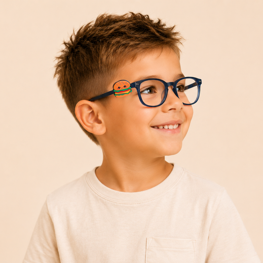 Hamburger Glasses Charm for Kids | Fun Eyewear Accessory