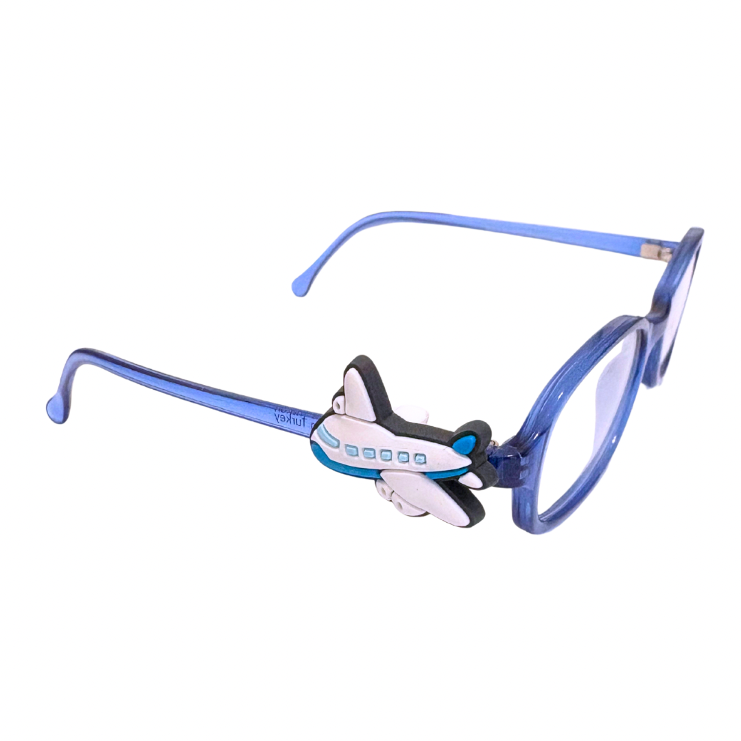Realistic Airplane Glasses Charm