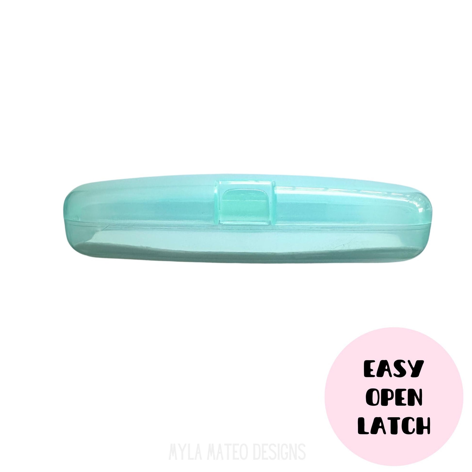 Small Green Glasses Case, Hard Plastic Case, Sunglasses Case, Glasses Protection, Cases for Kids, Sunglasses Protection, Eyeglasses Case