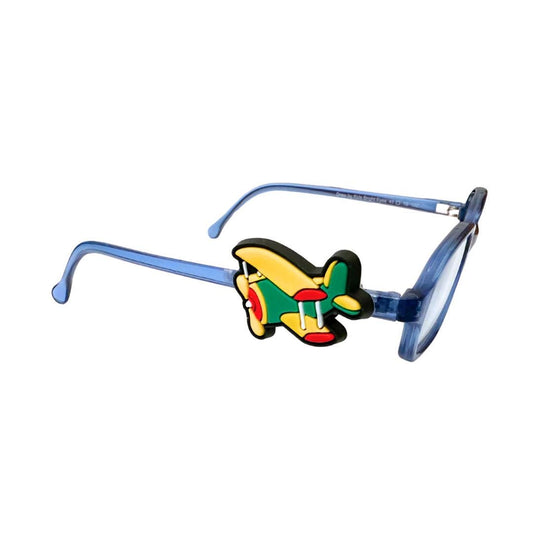 Airplane Eyeglass Charm for Kids, Personalized Accessory for Glasses, Sunglasses Accessory, Charm for Glasses, Glasses Hugger, PVC Charm