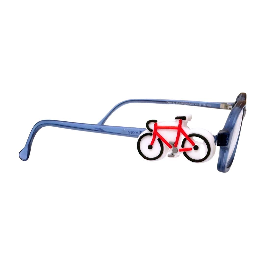 Red Bicycle Glasses Charm