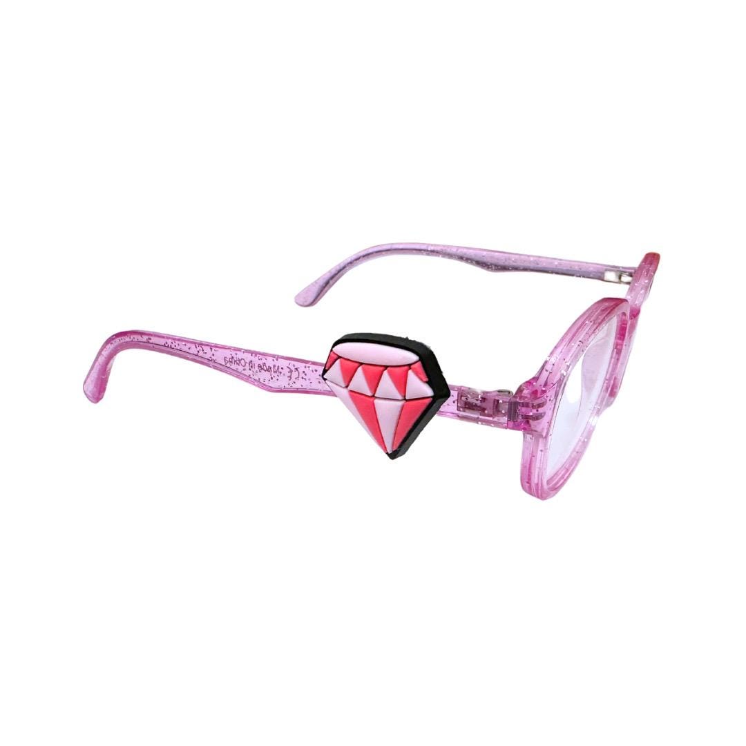 Diamond Glasses Charm for Kids, Personalized Gift, Glasses Accessory, Eyeglass Charm, Sunglasses Accessory, Wedding Charms, Cute Party Favor