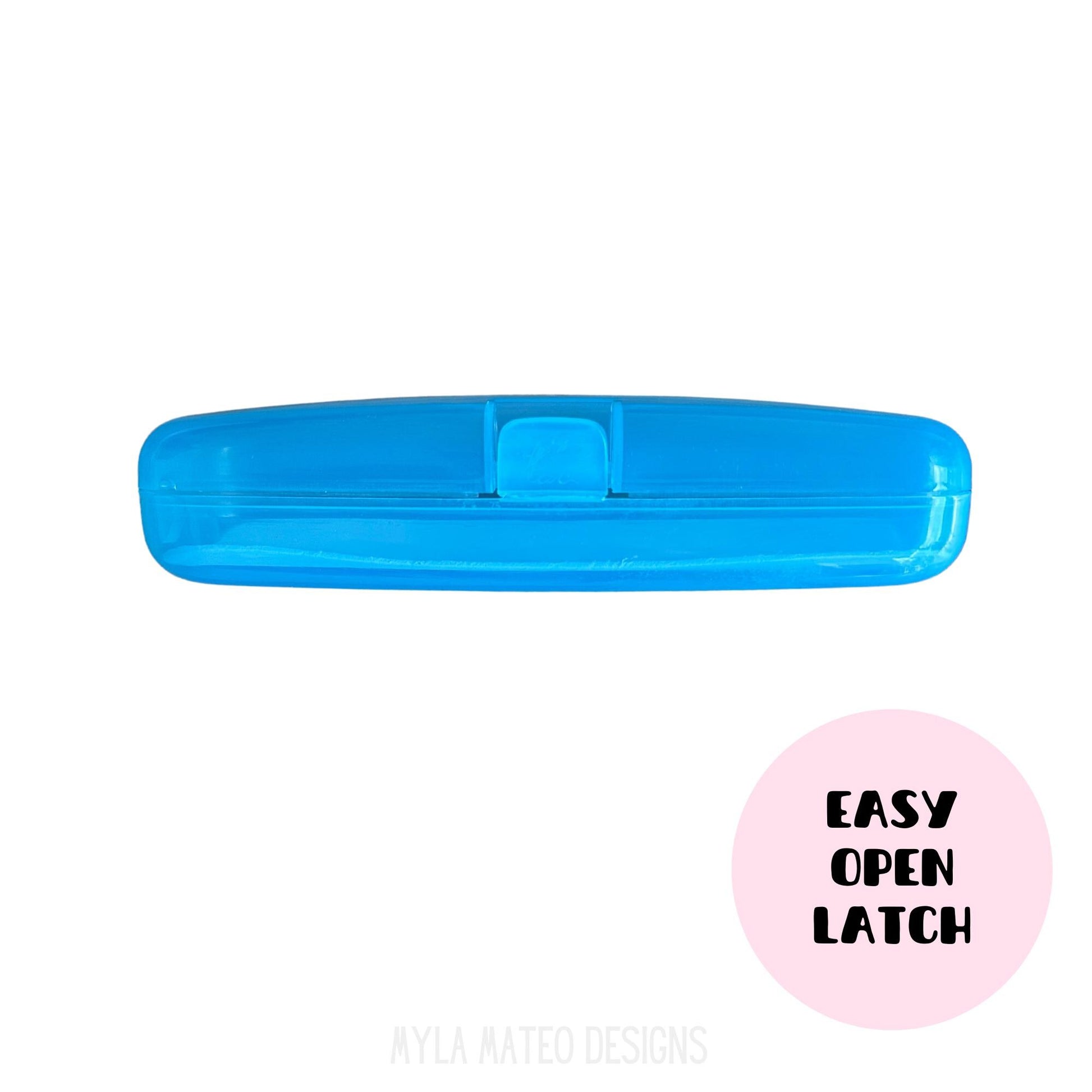 Small Blue Glasses Case, Hard Plastic Case, Sunglasses Case, Glasses Protection, Cases for Kids, Sunglasses Protection, Eyeglasses Case