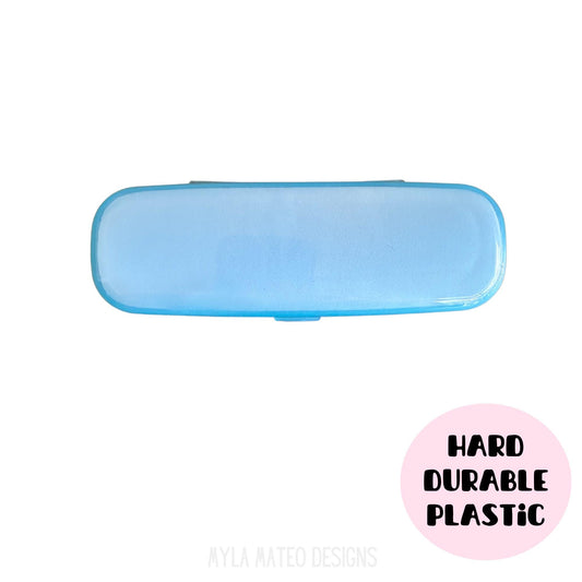 Small Blue Glasses Case, Hard Plastic Case, Sunglasses Case, Glasses Protection, Cases for Kids, Sunglasses Protection, Eyeglasses Case