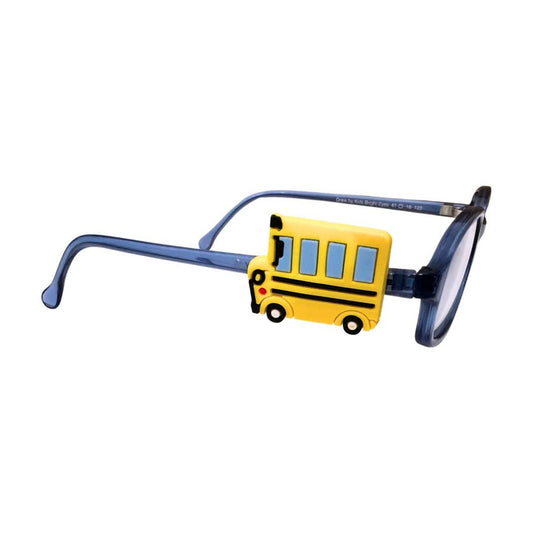 School Bus Glasses Charm: PVC Eyeglass Accessory