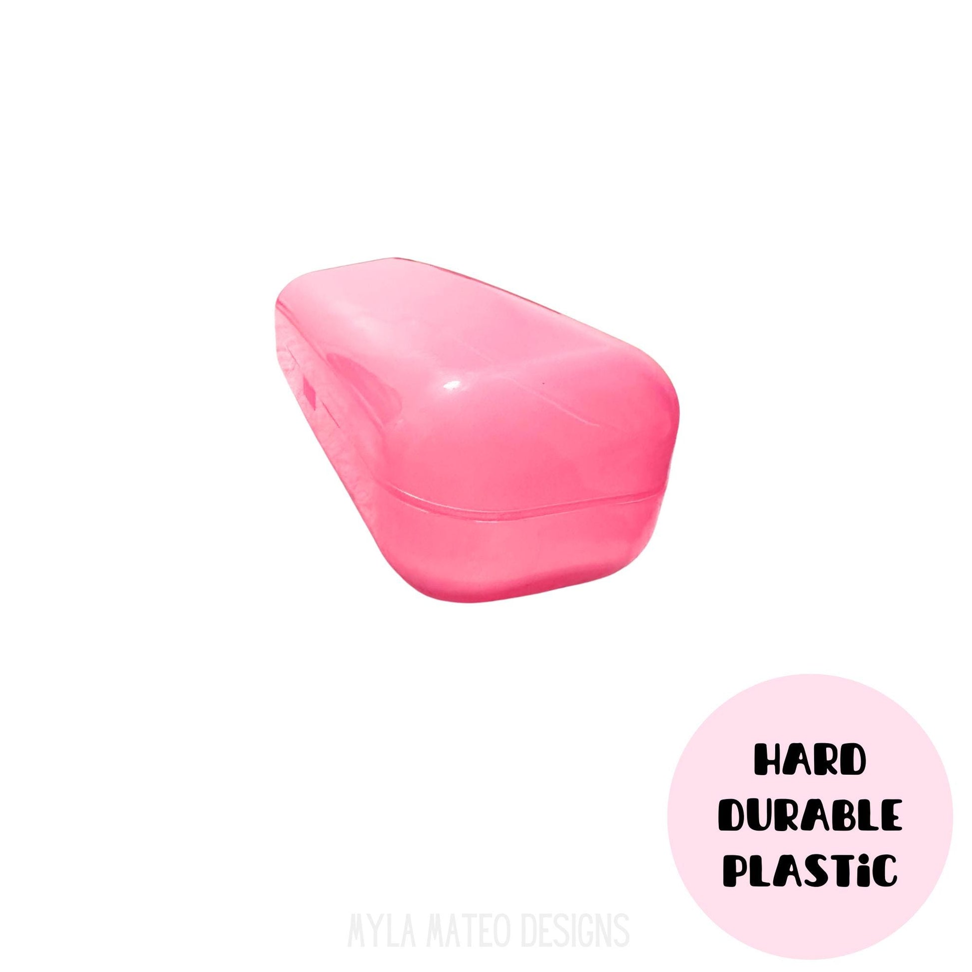 Large Pink Glasses Case, Hard Plastic Case, Sunglasses Case, Glasses Protection, Cases for Kids, Sunglasses Protection, Eyeglasses Case