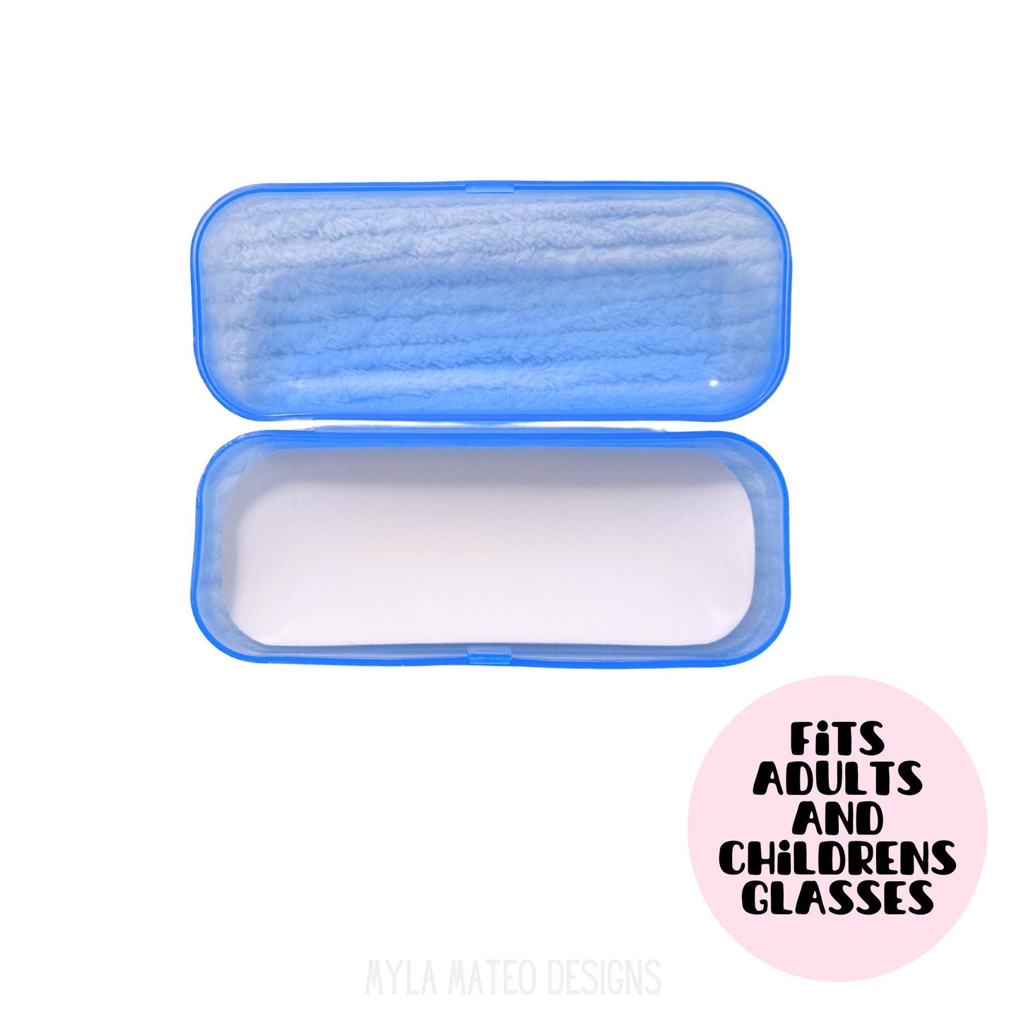 Large Blue Glasses Case, Hard Plastic Case, Sunglasses Case, Glasses Protection, Cases for Kids, Sunglasses Protection, Eyeglasses Case