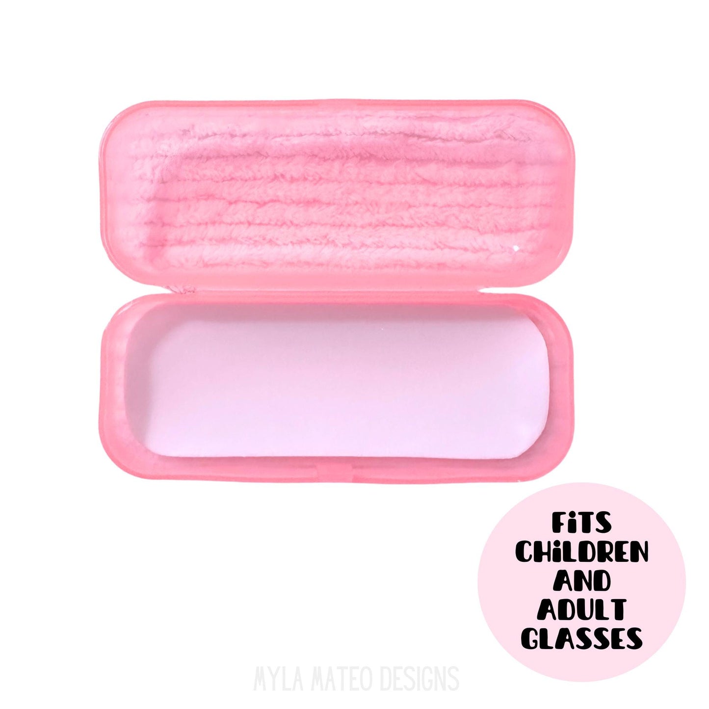 Large Pink Glasses Case, Hard Plastic Case, Sunglasses Case, Glasses Protection, Cases for Kids, Sunglasses Protection, Eyeglasses Case