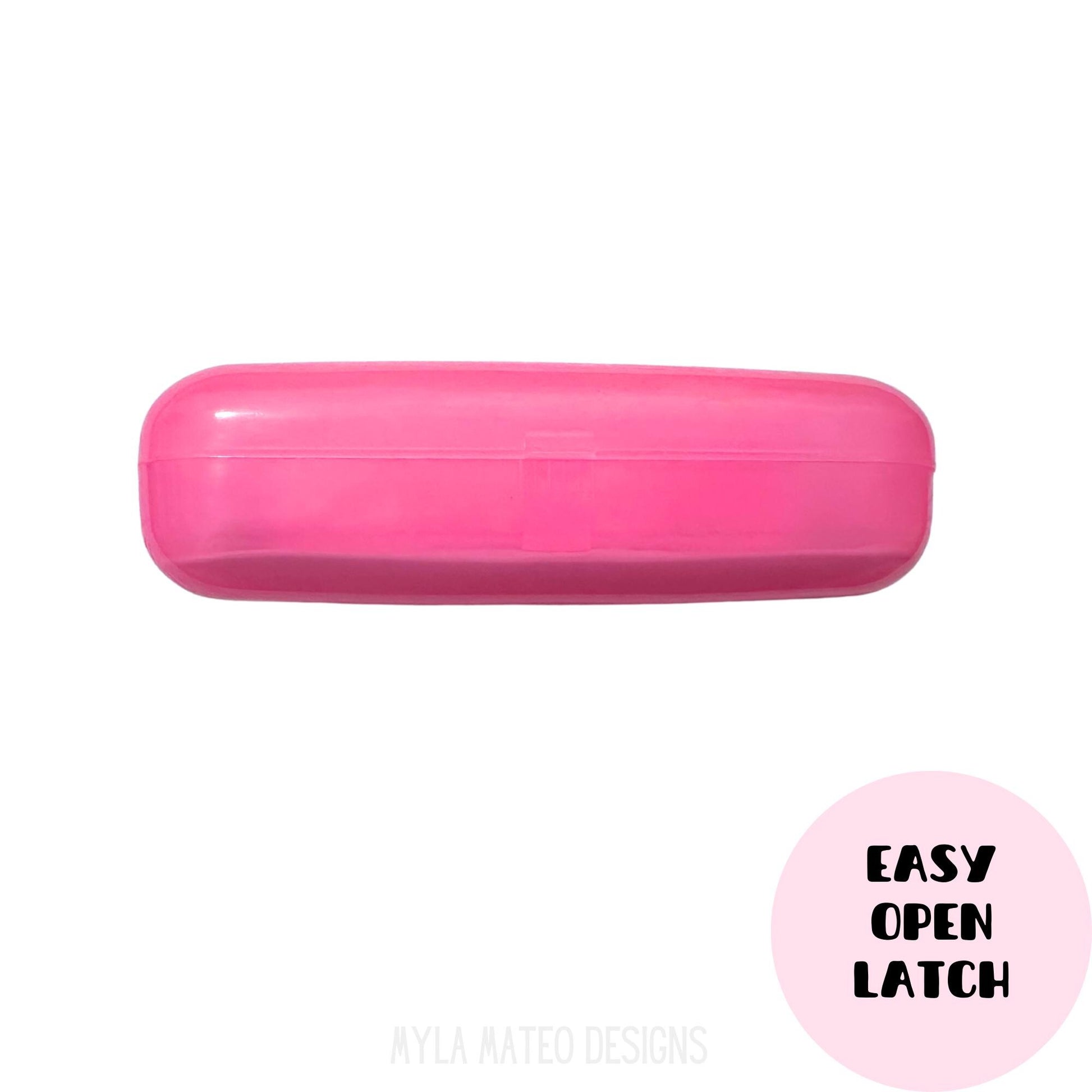 Large Pink Glasses Case, Hard Plastic Case, Sunglasses Case, Glasses Protection, Cases for Kids, Sunglasses Protection, Eyeglasses Case