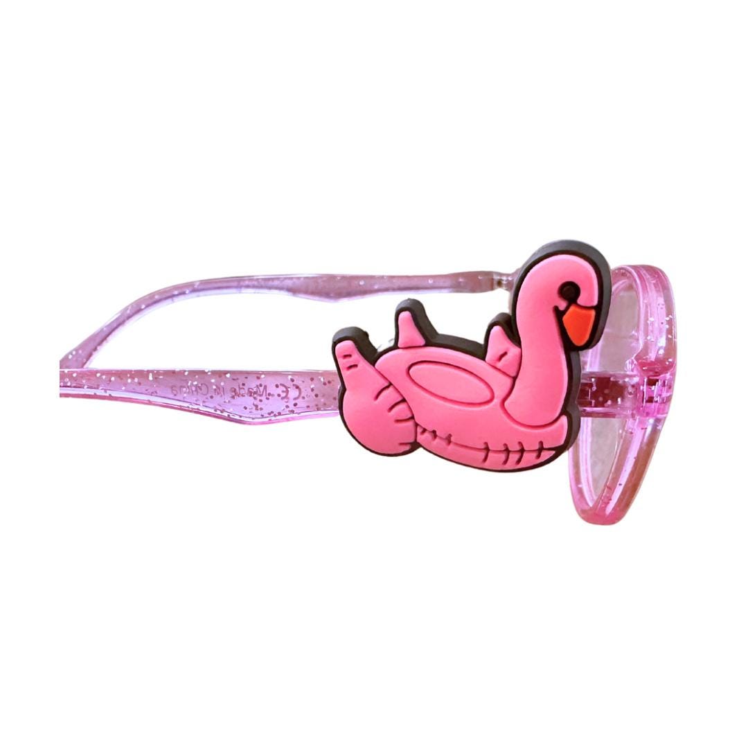 Flamingo Eyeglass Charm for Kids, Personalized Accessory for Glasses, Eyeglass Charm, Sunglasses Accessory, Glasses Charm, Glasses Hugger