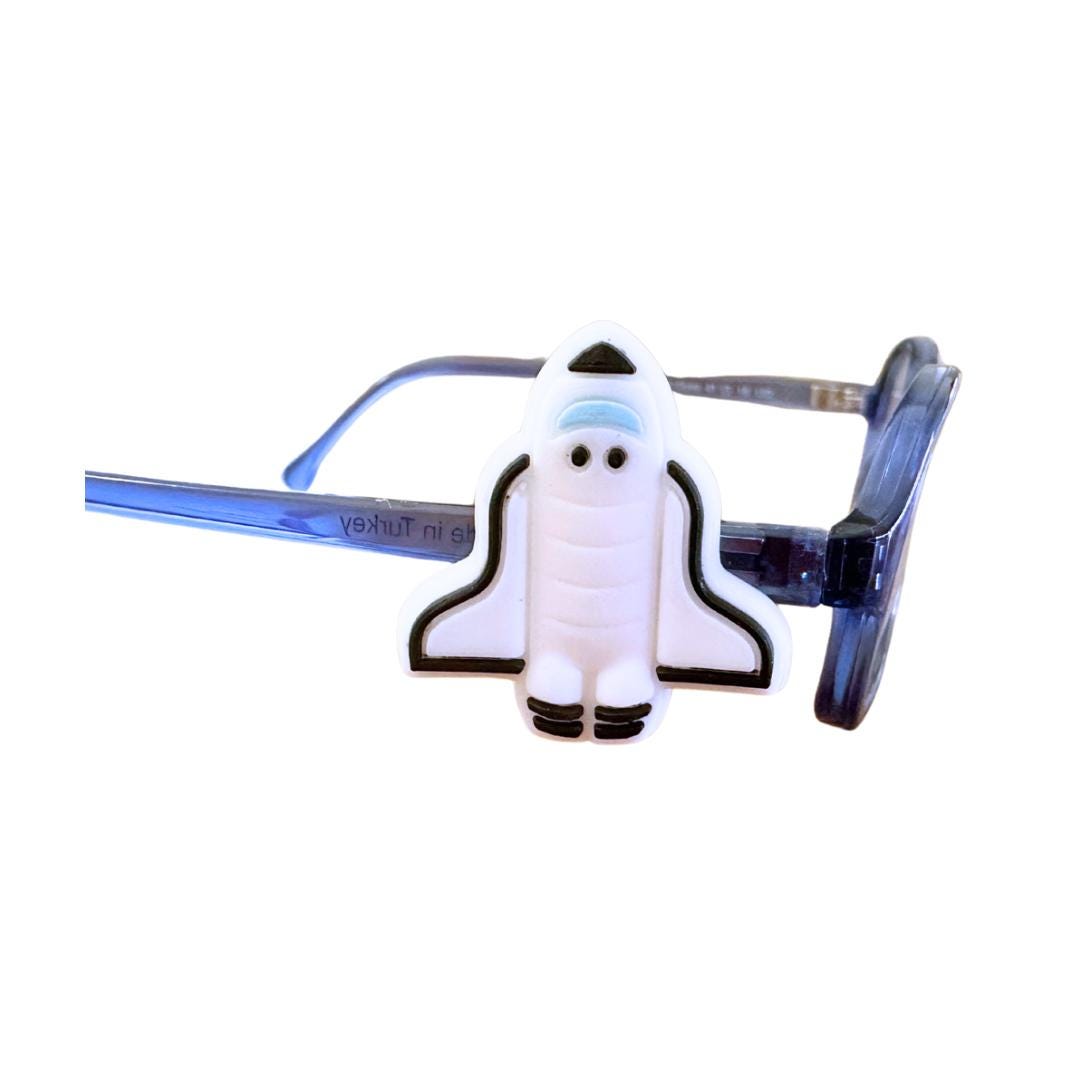 Rocket Eyeglass Charm for Kids, Personalized Accessory for Glasses, Eyeglass Charm, Sunglasses Accessory, Glasses Charm, Glasses Hugger