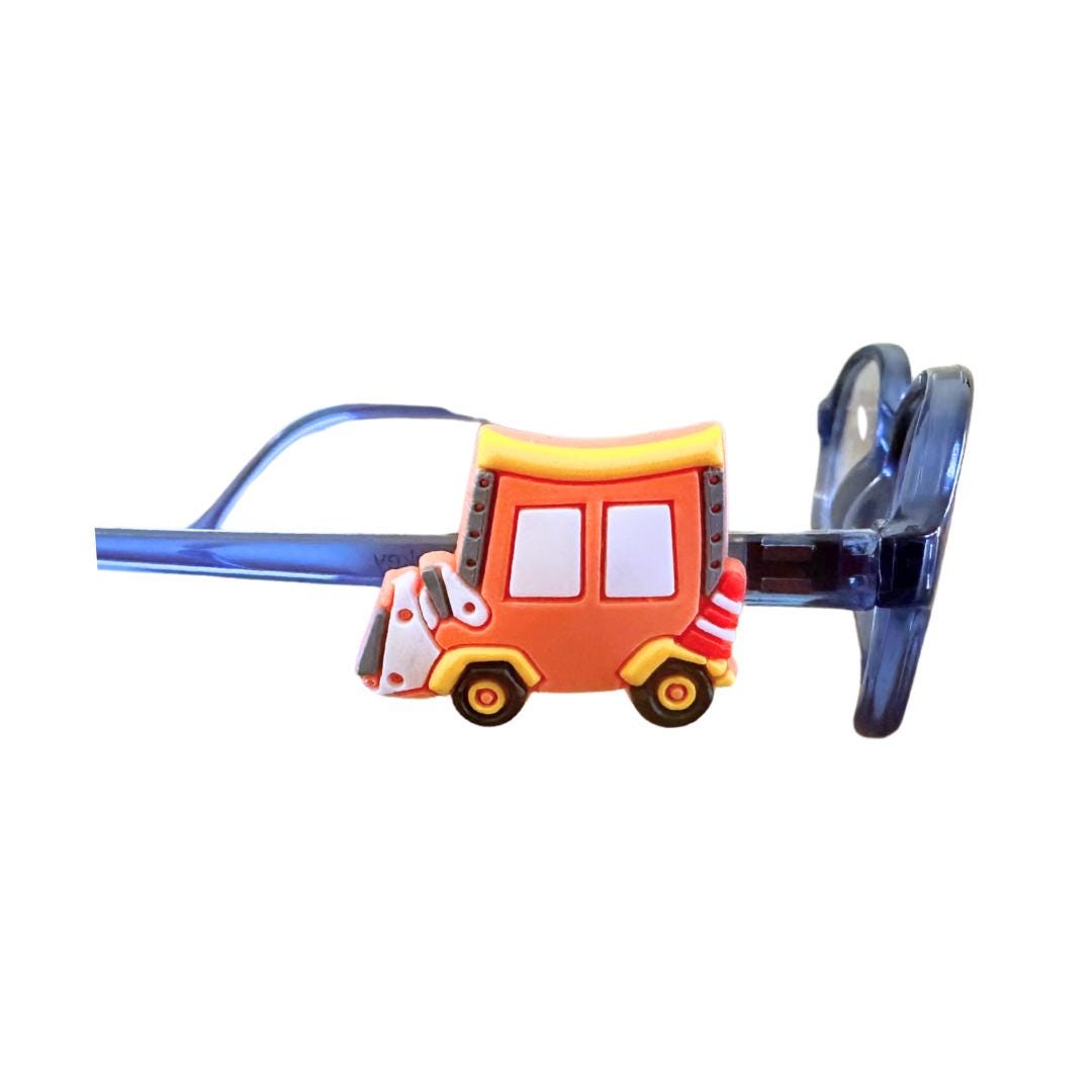 Bulldozer Glasses Charm