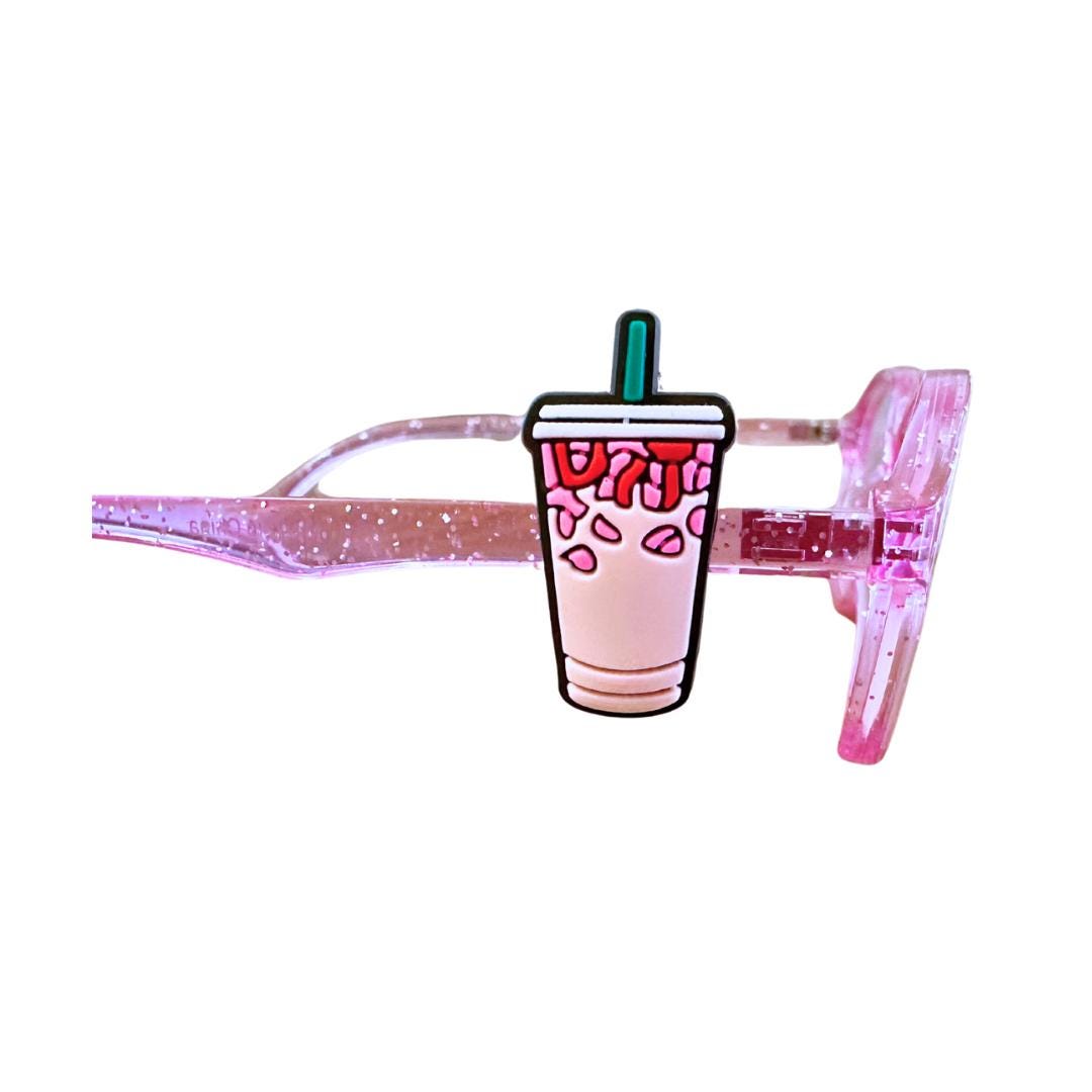 Iced Coffee Glasses Charm