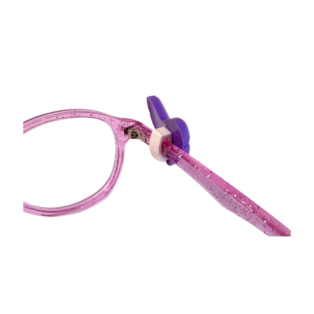 Purple Bow Eyeglass Charm: Personalized Kids Glasses Accessory
