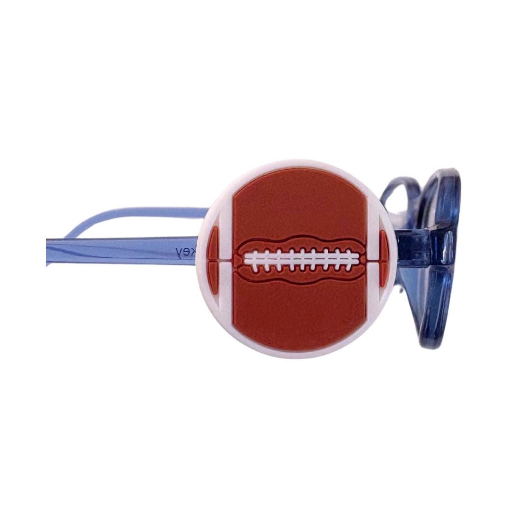 Football Glasses Charm: Kids Sports Eyewear Accessory