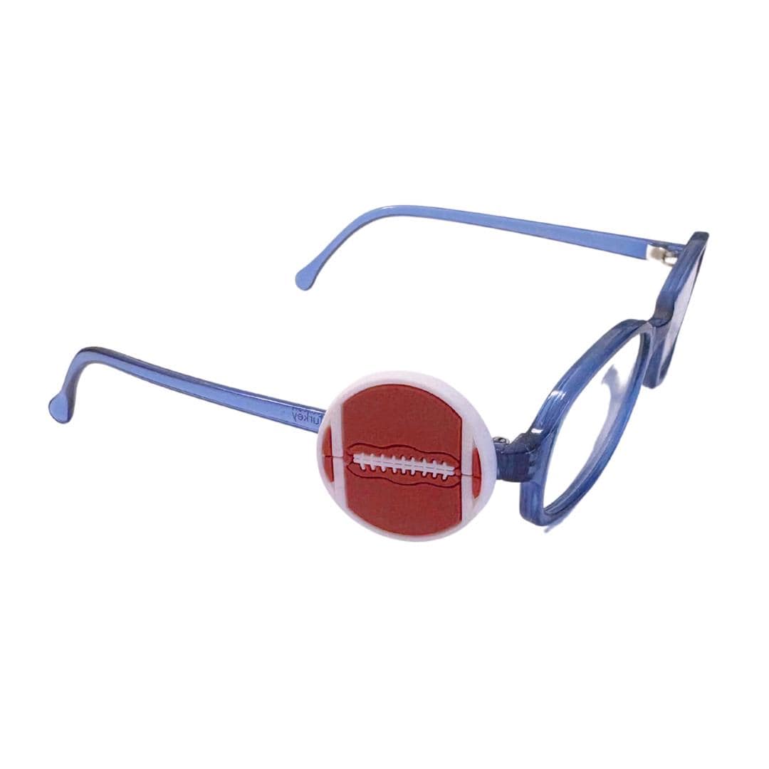 Football Glasses Charm: Kids Sports Eyewear Accessory