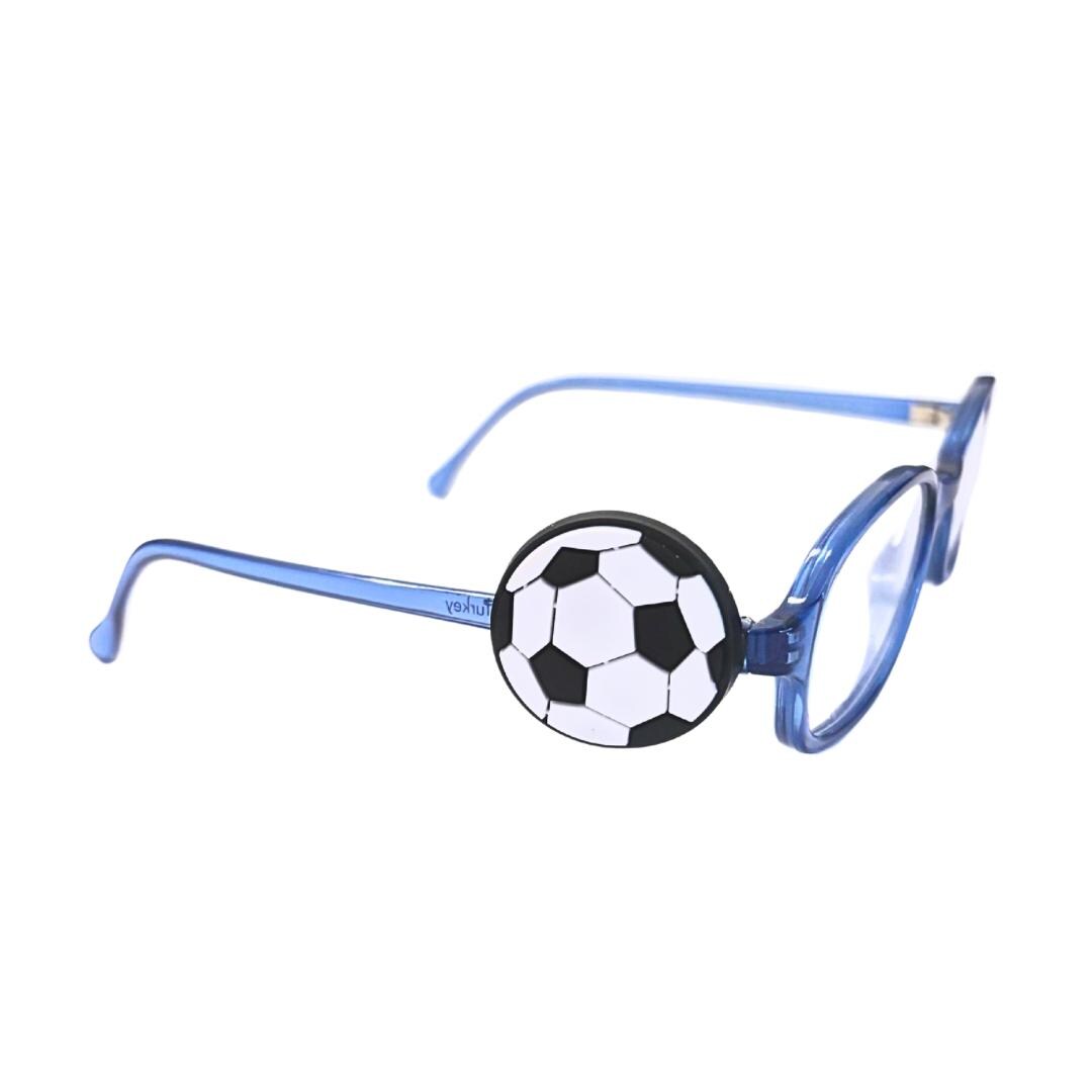 Soccer Ball Glasses Charm: Kids Sports Eyewear Accessory