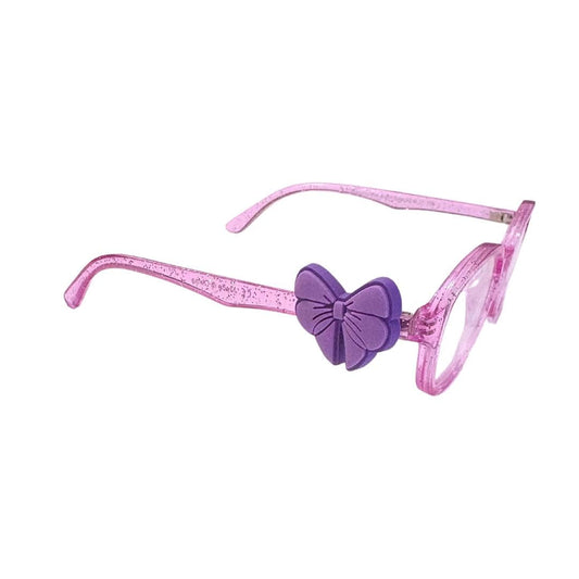 Purple Bow Eyeglass Charm: Personalized Kids Glasses Accessory