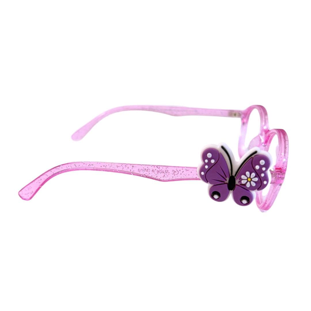 Violet Meadow Butterfly Glasses Charm: Personalized Eyewear Accessory