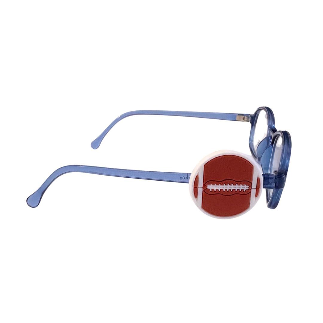 Football Glasses Charm: Kids Sports Eyewear Accessory