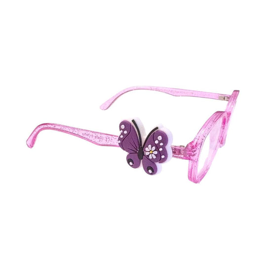 Violet Meadow Butterfly Glasses Charm: Personalized Eyewear Accessory