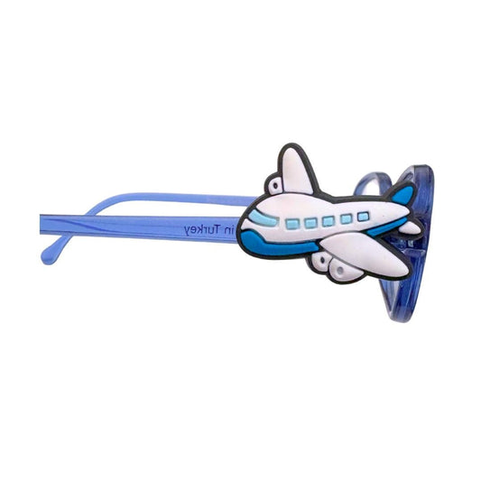 Airplane Glasses Charm for Kids: Fun Eyewear Accessory