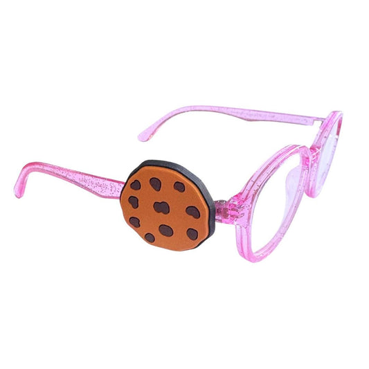 Chocolate Chip Cookie Glasses Charm for Kids: Fun Eyeglass Accessory