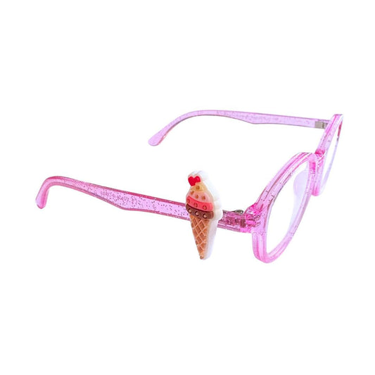 Ice Cream Glasses Charm for Kids: Fun Eyeglass Accessory