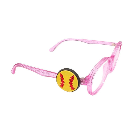 Softball Glasses Charm: Kids Sports Sunglass Accessory