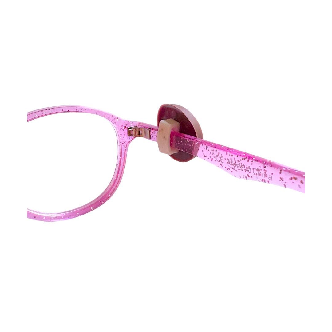 Strawberry Frosted Donut Glasses Charm for Kids: Fun Eyeglass Accessory