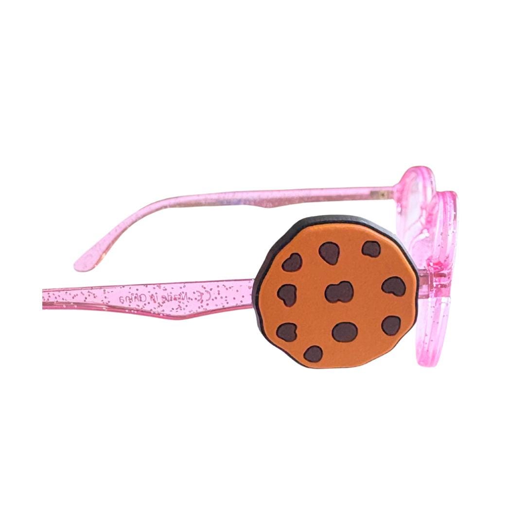Chocolate Chip Cookie Glasses Charm for Kids: Fun Eyeglass Accessory