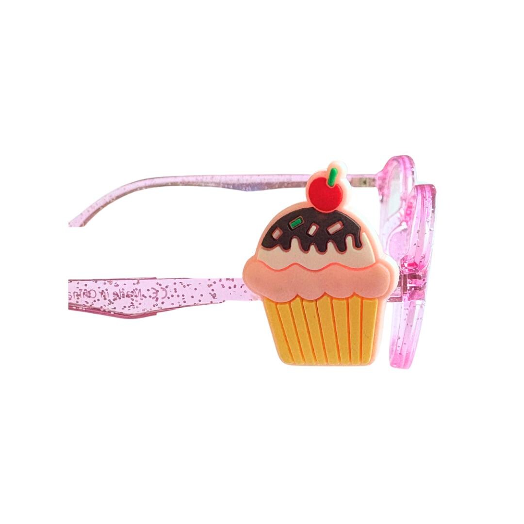Cupcake Glasses Charm for Kids: Fun Birthday Accessories