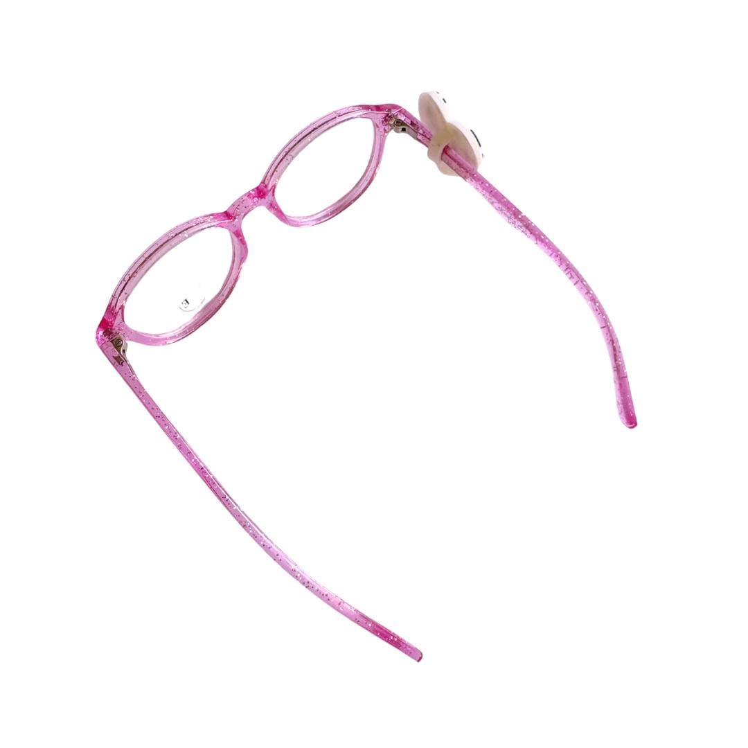 Cowprint Heart Glasses Charm for Kids: Fun Eyeglass Accessory