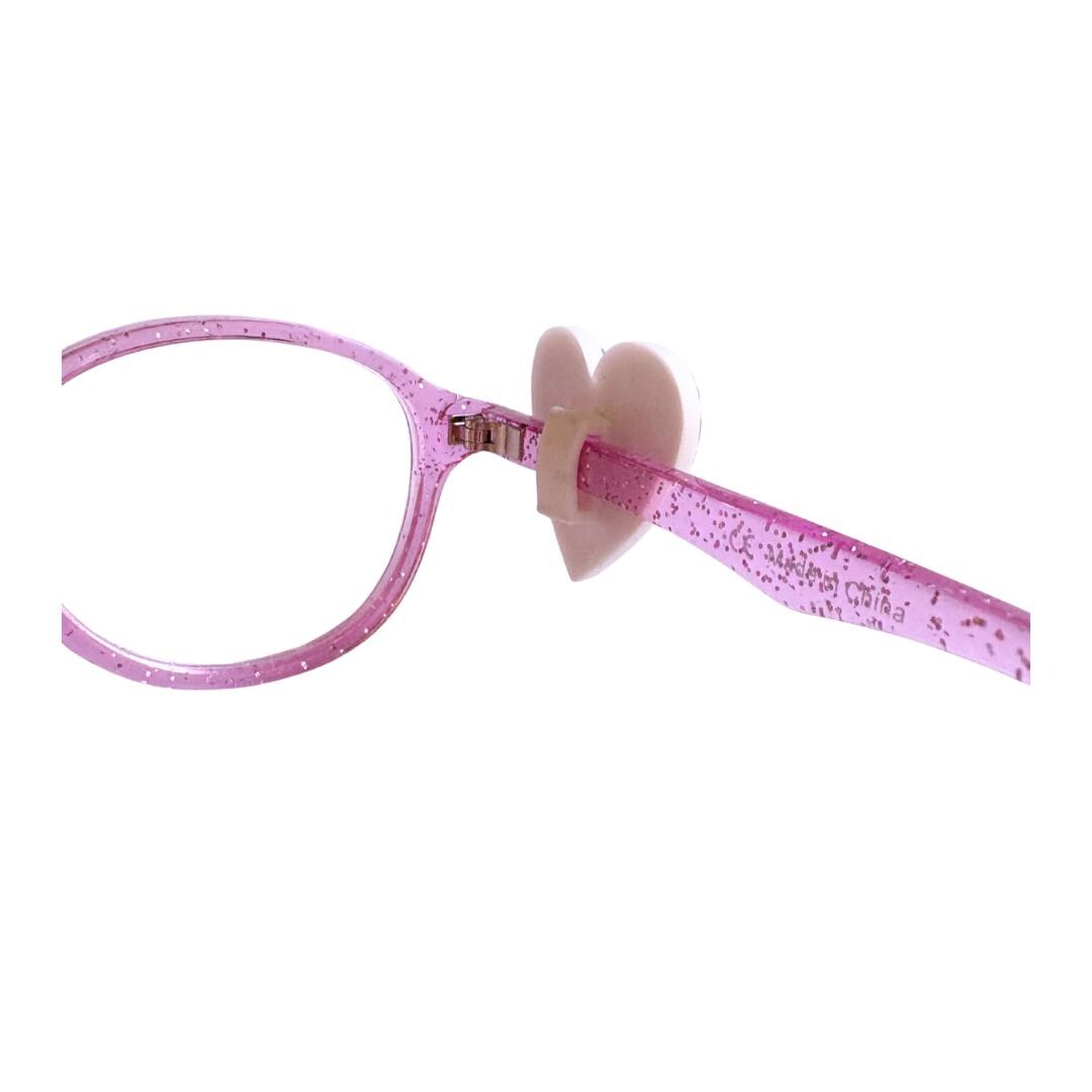 Purple Heart Glasses Charm for Kids: Fun Eyeglass Accessory