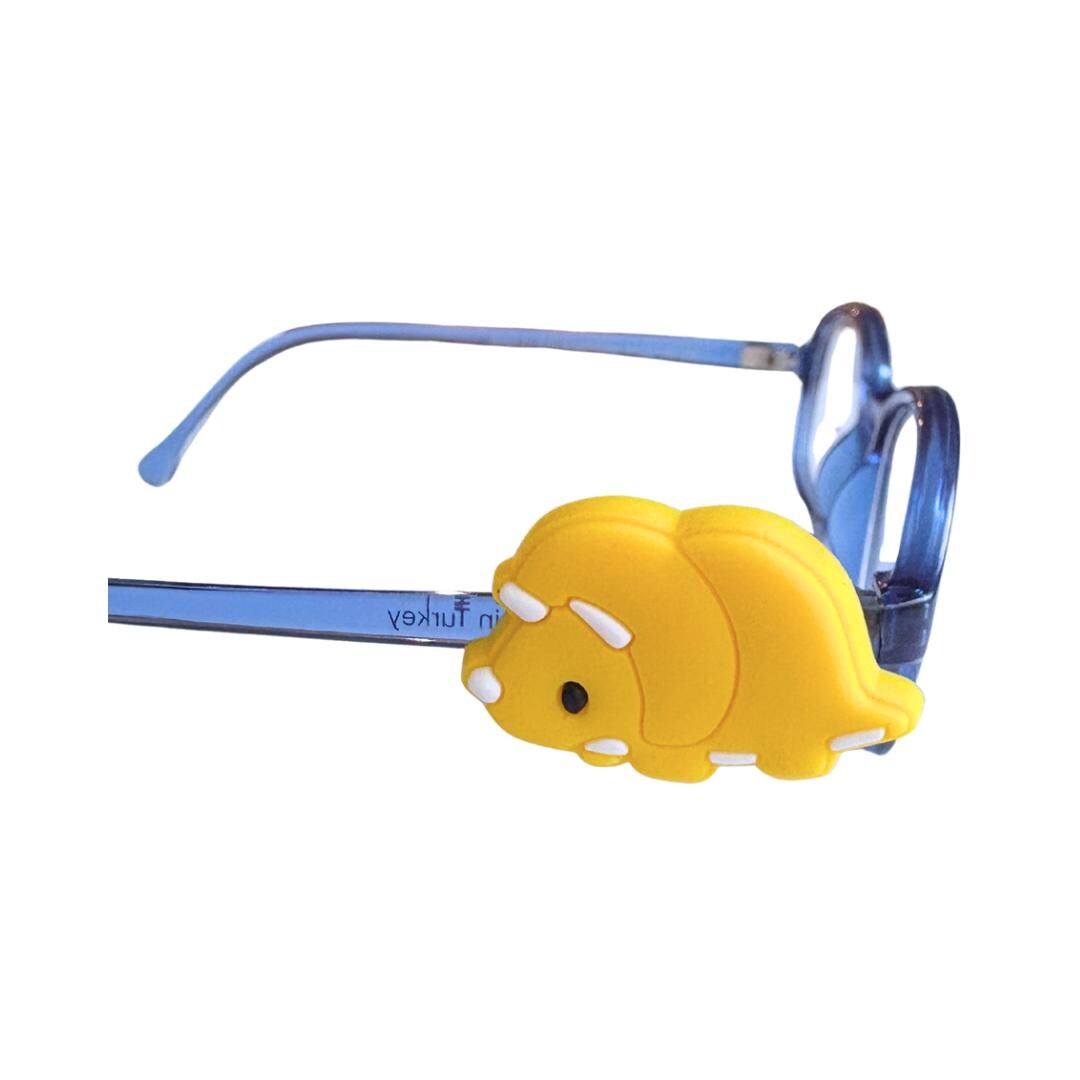 Triceratops Dinosaur Glasses Charm for Kids: Fun Eyeglass Accessory