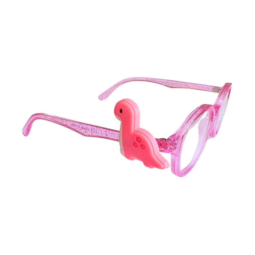Long Neck Dinosaur Glasses Charm for Kids: Fun Eyeglass Accessory