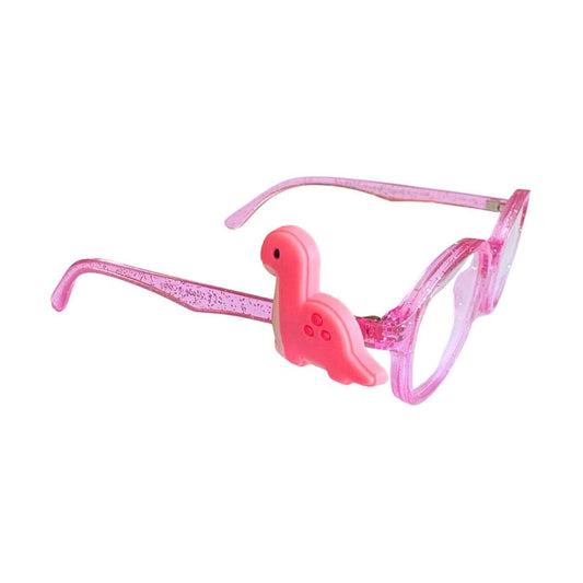Long Neck Dinosaur Glasses Charm for Kids: Fun Eyeglass Accessory