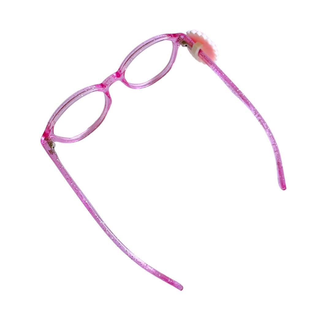 Flower Glasses Charm for Kids: Pink Daisy Eyewear Accessory
